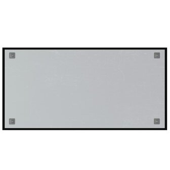 Magneetbord voor aan de wand 100x50 cm gehard glas zwart 4