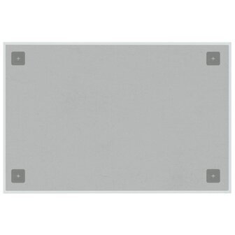 Wandmagneetbord 60x40 cm gehard glas wit 4
