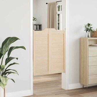 Draaideuren louvredesign 1-paar 100x80 cm massief grenenhout 3