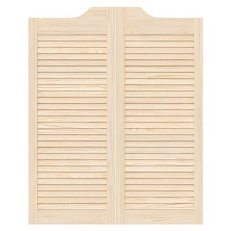 Draaideuren louvredesign 1-paar 100x80 cm massief grenenhout 5