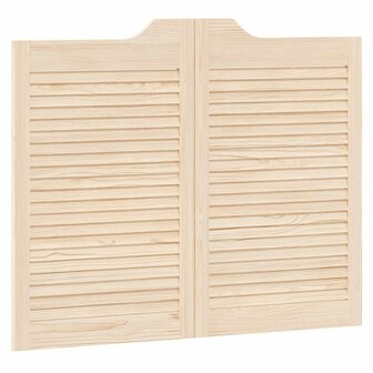 Draaideuren louvredesign 1-paar 80x100 cm massief grenenhout 2