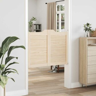 Draaideuren louvredesign 1-paar 80x100 cm massief grenenhout 3