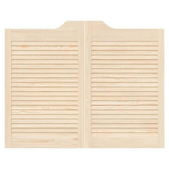 Draaideuren louvredesign 1-paar 80x100 cm massief grenenhout 5