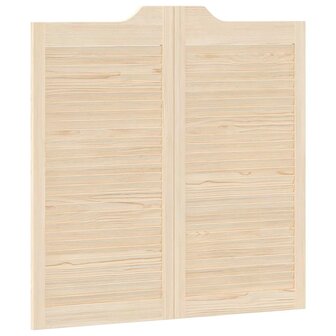 Draaideuren louvredesign 1-paar 100x100 cm massief grenenhout 7