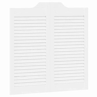 Draaideuren louvredesign 1-paar 80x80 cm wit 2