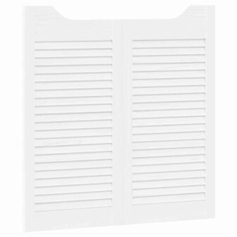 Draaideuren louvredesign 1-paar 80x80 cm wit 4