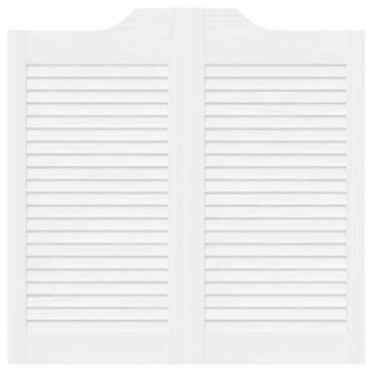 Draaideuren louvredesign 1-paar 80x80 cm wit 5