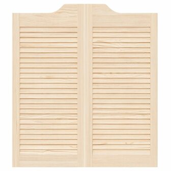 Draaideuren louvredesign 1-paar 90x80 cm massief grenenhout 5