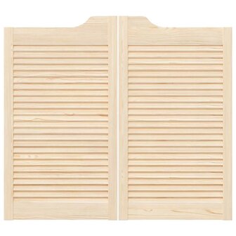 Draaideuren louvredesign 1-paar 90x100 cm massief grenenhout 5