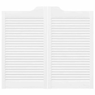 Draaideuren louvredesign 1-paar 90x80 cm wit 5