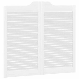 Draaideuren louvredesign 1-paar 90x80 cm wit 7