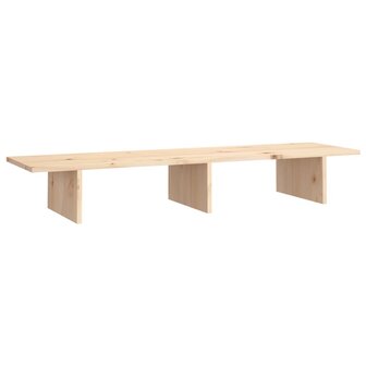 Monitorstandaard 100x27x15 cm massief grenenhout 2