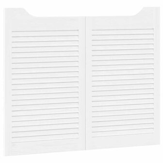 Draaideuren louvredesign 1-paar 80x100 cm wit 4