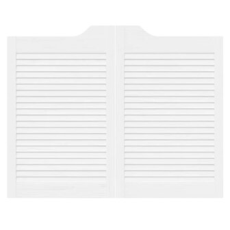 Draaideuren louvredesign 1-paar 80x100 cm wit 5