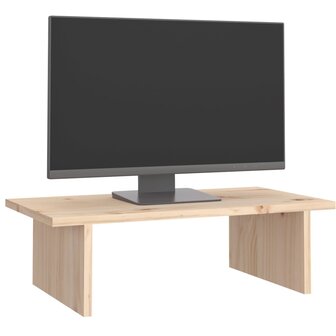 Monitorstandaard 50x27x15 cm massief grenenhout 4