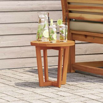Tuinbijzettafel rond &Oslash;40x40 cm massief acaciahout 1