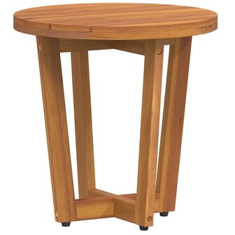 Tuinbijzettafel rond &Oslash;40x40 cm massief acaciahout 2