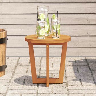 Tuinbijzettafel rond &Oslash;40x40 cm massief acaciahout 3