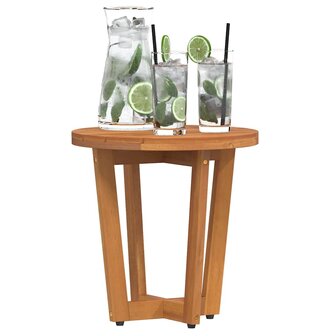 Tuinbijzettafel rond &Oslash;40x40 cm massief acaciahout 4