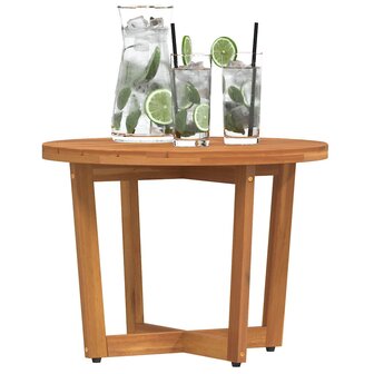 Tuinbijzettafel rond &Oslash;55x40 cm massief acaciahout 4