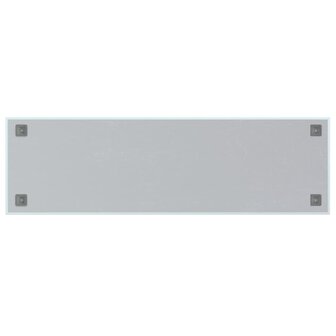 Magneetbord voor aan de wand 100x30 cm gehard glas wit 4