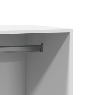 Kledingkast 48x41x102 cm bewerkt hout wit 7