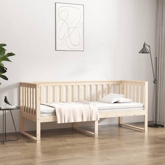 Slaapbank zonder matras 75x190 cm massief grenenhout 1
