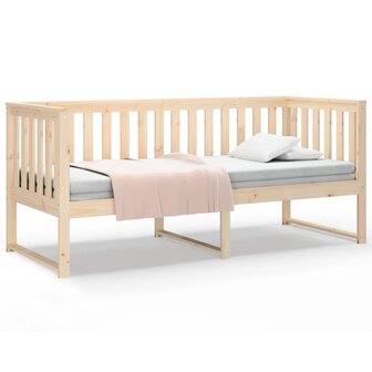 Slaapbank zonder matras 75x190 cm massief grenenhout 2