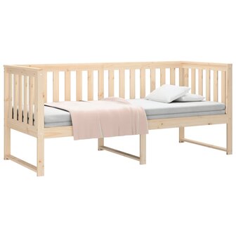 Slaapbank zonder matras 75x190 cm massief grenenhout 3