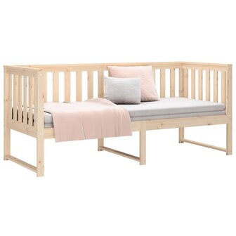 Slaapbank zonder matras 75x190 cm massief grenenhout 6