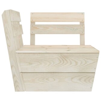 Tuinbank 4-zits pallet ge&iuml;mpregneerd vurenhout 5