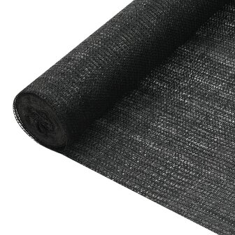 Privacynet 75 g/m&sup2; 2x10 m HDPE zwart  1