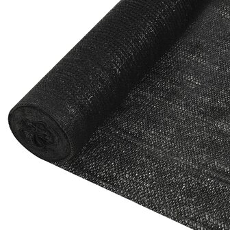 Privacynet 195 g/m&sup2; 1x10 m HDPE zwart  1