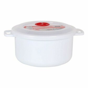 Lunchtrommel met Deksel voor Magnetron - Maat: 1,5 L - &oslash; 19 x 7 cm 2