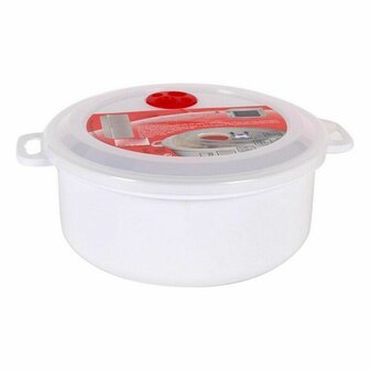 Lunchtrommel met Deksel voor Magnetron - Maat: 1,5 L - &oslash; 19 x 7 cm 4