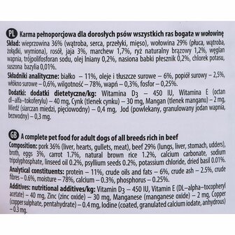 Natvoer Dolina Noteci Premium Kalfsvlees Varken 400 g 2