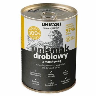 Natvoer Uniszki Unismak Pollo con Zanahoria 410 g Kip Wortel 1