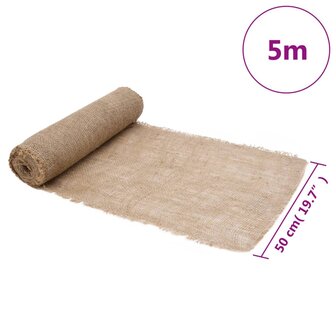 Jute rol 200 g/m&sup2; 0,5x5 m 100% jute 7