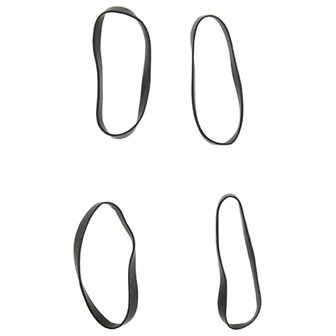 Haarelastiekjes paard 500 st silicone zwart 5