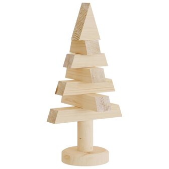 Kerstdecoraties kerstboom 2 st 30 cm massief grenenhout 5