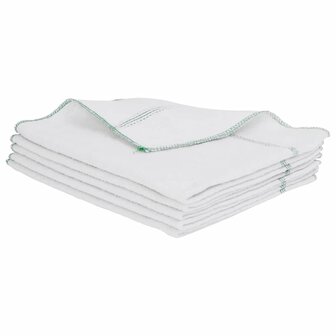 Reinigingsdoeken 10 st gestreept 50x60 cm wit en groen 6