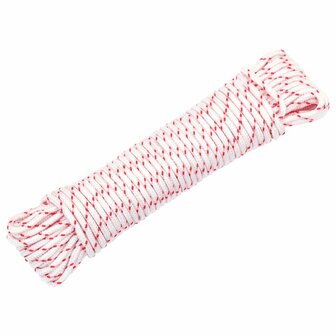 Trekkoord startkoord wit en rood &Oslash;3 mm 10 m nylon 1