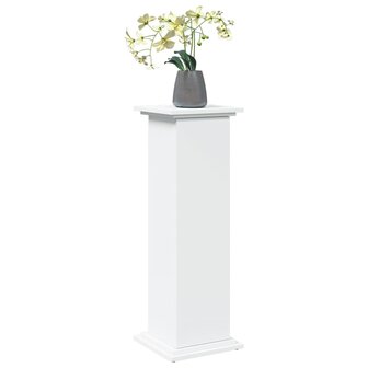 Sokkel met opbergruimte 31x30x90 cm bewerkt hout wit 3
