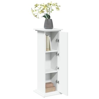 Sokkel met opbergruimte 31x30x90 cm bewerkt hout wit 4