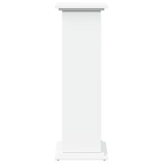 Sokkel met opbergruimte 31x30x90 cm bewerkt hout wit 5