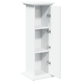 Sokkel met opbergruimte 31x30x90 cm bewerkt hout wit 6