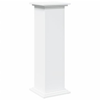Sokkel met opbergruimte 31x30x90 cm bewerkt hout wit 8