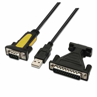Gegevens-/Oplaadkabel met USB Aisens A104-0039 Zwart 1,8 m 1