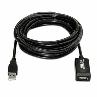 USB 2.0-kabel Aisens A101-0019 Zwart 10 m 1