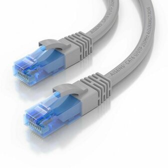 Stevige UTP-netwerkkabel Cat6 Aisens AWG26 Grijs 20 m 1